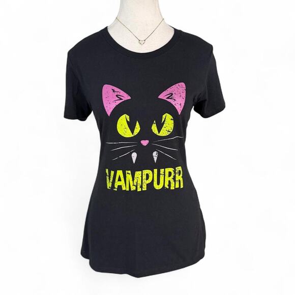 unbranded Tops - Gothic Grunge Y2K Vanpurr Cat Emo Scene Baby Tee Size Small